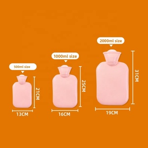 Bolsa de Agua Caliente de PVC de Alta Densidad, Estilo Simple, con Diseño de Dibujos Animados, Portátil, Calentador de Manos Personal, Anti-frío y Seguro - Product Image 3