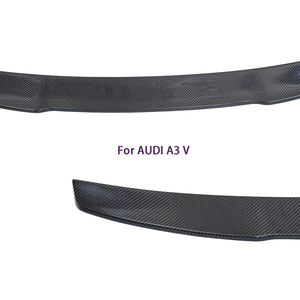 For A3 S3 RS3 8V V Style Real Carbon Fiber Material Rear Spoiler Trunk Wing 2013-2020 - Product Image 3