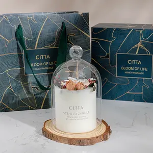 Aromaterapia profumata candela di soia cera aria fresca fragranza compleanno di san valentino regali a mano con scatola di colore