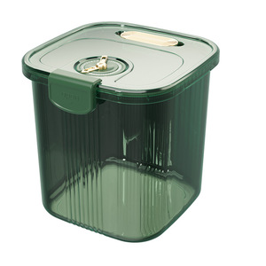 Rice Storage <b>Jar</b> Rectangle Airtight Seal Lid Home Use Moisture Proof Insect Proof Kitchen Storage Container - Product Image 5