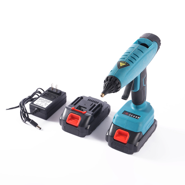 4.0Ah Li-ion Battery Cordless Glue Gun Fast Preheating Electric Hot Melt Glue Stick Single Temperature DIY Grade Plastic Product
