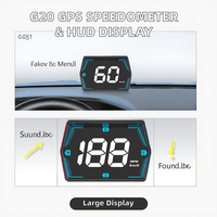 Universal Big Size USB HUD GPS-Messgerät Tachometer OBD-Platzierung Windschutzscheiben-Head-Up-Display mit Geschwindigkeit wecker und Uhr funktion