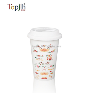 Topjlh <span class=keywords><strong>Tasse</strong></span> <span class=keywords><strong>en</strong></span> porcelaine blanche à double paroi de 300 ml avec couvercle <span class=keywords><strong>en</strong></span> silicone Vente <span class=keywords><strong>en</strong></span> <span class=keywords><strong>gros</strong></span> <span class=keywords><strong>en</strong></span> vrac Fournisseurs de <span class=keywords><strong>bureau</strong></span> Tasses à café thermiques - Product Image 5