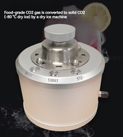 Machine de fabrication de glace sèche de qualité alimentaire TES Effet de scène Fumer de la glace sèche Barre de restauration Ingrédients de marmite Effet de fumée