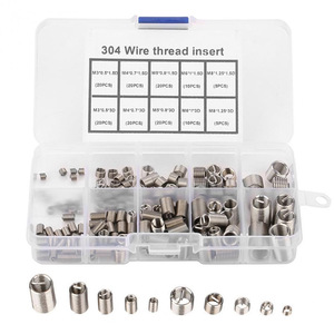 304 Stainless Steel Wire Thread Insert Set 150pcs Metric Coarse Thread Repair Kit Fully Threaded Right Hand - Product Image 1