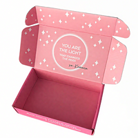 Boîte cadeau en carton recyclé pour flacon de lotion, boîte en carton ondulé pour cosmétiques, boîtes d'expédition en kraft pour sous-vêtements, vêtements, cadeaux