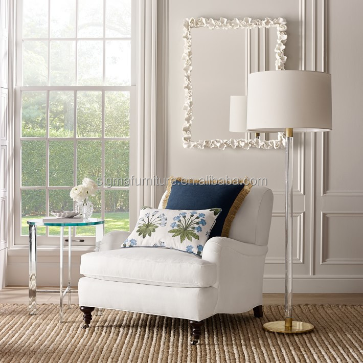 hotel Indoor living room furniture Frame crafted of hardwood and fabric deep seat armchair