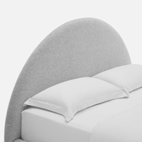 Cadre de lit moderne avec rangement pour lits Queen Head Headboard Rembourré Foundation Bedstead Metal Bed Frame for Home Bedroom