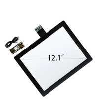 Écran tactile multi-capacitif projeté pour maison intelligente, 12,1 pouces, 10 points tactiles, pour Windows, Android, Linux, Mac, ILITEK