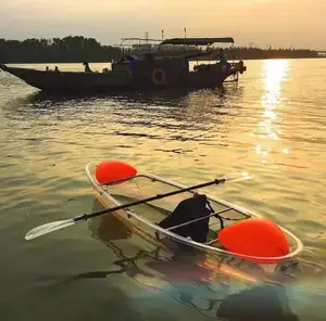 Double Plastic Ocean Kajak Transparentes Fischerboot Zum Verkauf