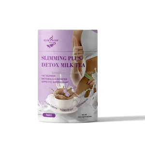 निजी लेबल सेवा तारो स्वाद वजन नियंत्रण त्वरित पाउडर स्लिम दूध चाय