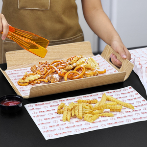<span class=keywords><strong>Carta</strong></span> per pane per uso alimentare stampata su misura patatine fritte Curly pacchetto di Burrito con Logo <span class=keywords><strong>carta</strong></span> da imballaggio a prova di grasso - Product Image 4