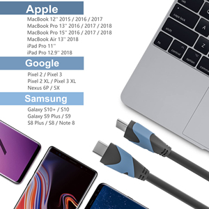 Oem PVC 5A 100W USB Type-C để Loại-C cáp với tinh khiết đồng dây dẫn cho nhanh sạc IOS & máy tính sử dụng - Product Image 5