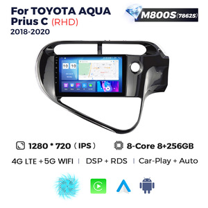 Autoradio Mekede MS Android 12 avec caméra panoramique 360° pour <span class=keywords><strong>TOYOTA</strong></span> AQUA <span class=keywords><strong>Prius</strong></span> C 2018-2020, stéréo avec WiFi GPS DSP - Product Image 2