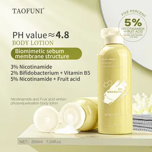 Nicotinamide e acido di frutta sbiancare la lozione per il corpo di fotoringiovanimento sbiancare e nutrire idratare e illuminare la pelle