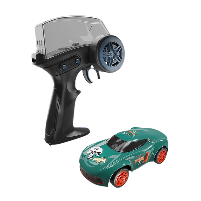 Mini Four-wheel Drive Drift Car 1/64 High-speed Electric RC Remote Control Car Cool Lighting Remote Control Car Toy