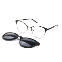 Lunettes de soleil polarisées UV400 Readsun 2026 pour hommes, monture optique métallique minimaliste, clip magnétique carré, fabricant d'accessoires de vue