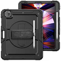 Homtak - Full Cover Heavy Duty Defender Shockproof Rugged IPAD Stand Tablet Case