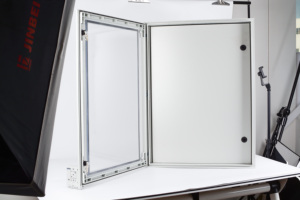 Boîtier en fibre de verre SAIPWELL CE IP66 étanche avec charnières, en SMC DMC polyester, pour montage sur poteau - Product Image 2