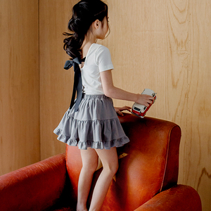 Blusa y Falda de Mariposa sin Espalda para Niñas Pequeñas, Vestido Infantil para Oportunidades de Distribución por Aliexpress China - Product Image 2