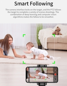 Support de téléphone <span class=keywords><strong>Apai</strong></span> Genie avec rotation panoramique à 360 degrés, suivi automatique du visage et des objets, avec pince pour téléphone - Product Image 5