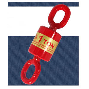 Crochet de sécurité rotatif autobloquant G80 de type œil d'angle en acier allié pour levage de charges et gréement, conforme aux normes européennes - Product Image 6