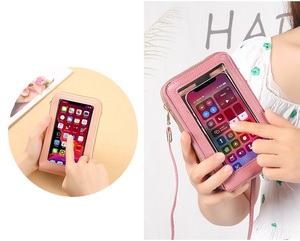 <span class=keywords><strong>Sac</strong></span> à bandoulière mini multifonctionnel antivol pour femme, durable, avec fermeture éclair, en PU, avec écran tactile, <span class=keywords><strong>porte</strong></span>-cartes pour téléphone portable - Product Image 4
