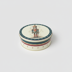 Recipiente Metálico Kontensan ER193EA de 3.6L con Tapa Deslizante, Diseño de Rayas y Borde Cuadriculado, para Guardar Galletas - Product Image 2