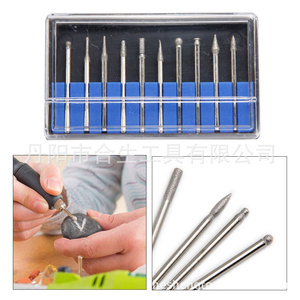 Aiguilles de meulage diamantées Mr Drill, lot de 10 pièces, coniques, abrasives fines et moyennes, pour outils de polissage de meuleuse à mortaise - Product Image 5