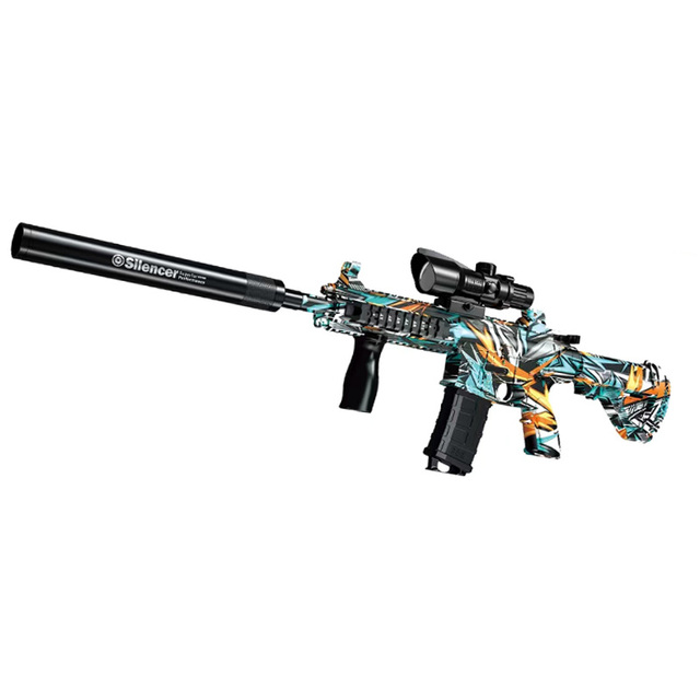 Hot Sell M416 Gel Splatter Blaster Toy Gun Electric Safe Shooting Game M416 Blaster Toy Gun for Gifts