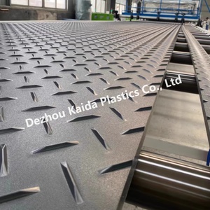 Tùy chỉnh 4x8 <span class=keywords><strong>HDPE</strong></span> thiết bị nặng mặt đất Mat <span class=keywords><strong>HDPE</strong></span> xây dựng đường bảo vệ Hội Đồng Quản trị màu sắc khác nhau tấm nhựa - Product Image 1