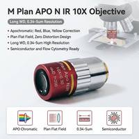 Objectif APO 10X M Plan IR Long WD pour l'inspection des semi-conducteurs avec correction chromatique NIR MSS-L-LAPO10X