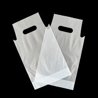 Sac d'emballage plastique transparent personnalisé en PE pour thé au lait, avec poignée, pour café à emporter, pour une seule tasse