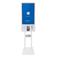 Kiosco de Autoservicio Personalizado con Pantalla Táctil, Impresora de Tickets, Lector de Tarjetas RFID, Kiosco de Pedidos para Restaurantes y Centros Comerciales