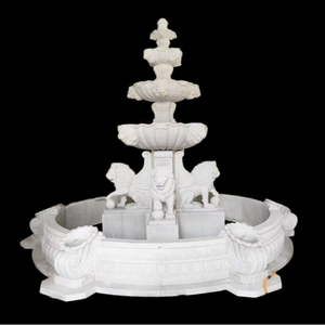 Grande fontaine en marbre blanc avec tête <span class=keywords><strong>de</strong></span> <span class=keywords><strong>lion</strong></span>, fontaine en pierre <span class=keywords><strong>de</strong></span> marbre blanc avec statue <span class=keywords><strong>de</strong></span> <span class=keywords><strong>lion</strong></span> - Product Image 1