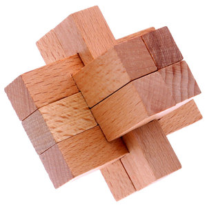 wholesale chinese wooden block kongming lock adult