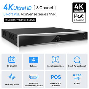 NVR HIK AI Deep Learning <span class=keywords><strong>DS</strong></span>-<span class=keywords><strong>7608NXI</strong></span>-<span class=keywords><strong>I2</strong></span>/8P/<span class=keywords><strong>S</strong></span> 8 canaux 1U 8 ports PoE AcuSense 4K avec protection périmétrique et reconnaissance faciale - Product Image 3