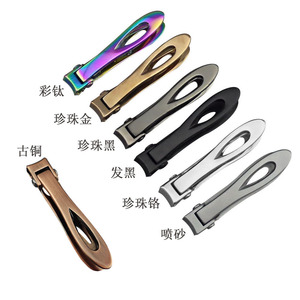 Cross-border stainless steel large opening nail clippers, <b>sandblasted</b> finish, single nail clippers, durable household manicure - Product Image 5