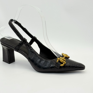 Printemps nouveau extérieur talon de rosée sandales pointues boucles décoratives à lacets talon moyen semelle extérieure en caoutchouc dos ouvert compteur tendance de la mode - Product Image 6