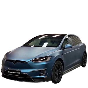 WRAPMASTER 1.52*17m Film protecteur de peinture bleu nuit métallique ultra mat pour voiture réparée - Product Image 1