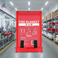 Paquete de 4 Mantas Ignífugas para Cocina, Auto y Hogar, Manta Ignífuga de Fibra de Vidrio de 1.2m X 1.2m, Kit de Supervivencia de Emergencia para el Hogar