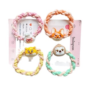 Élastiques à cheveux mignons de dessin animé Zootopia Judy Hopps Nick Wilde pour enfants et filles, bande de caoutchouc haute élasticité, chouchous pour enfants - Product Image 4