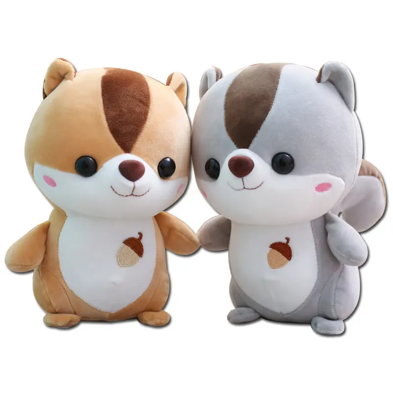 Mainan mewah hewan boneka tupai tiruan baru 50 60 70cm juguetes hutan realistis zoom binatang boneka liar mewah