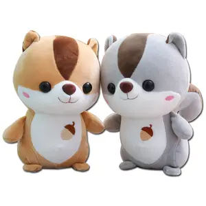 New simulation squirrel stuffed animal plush toy 50 60 70cm juguetes jungle realistic zoom wild stuffed animal plushies peluche