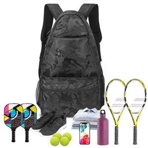 Mochila Deportiva Plegable Personalizada para Exteriores con Cierre de Cremallera Suave y Opciones de Colores para Raquetas de Tenis, Bádminton y Pickleball - Product Image 1