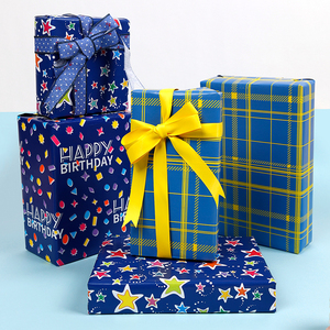 Usine en gros 80g Noël personnalisé luxe papier d'emballage cadeau 43*300cm papier d'emballage pour emballage - Product Image 2