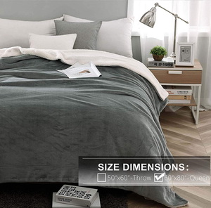 Premium Nature Custom Sherpa Otra manta Fuzzy Soft Warm Thick Fleece Mantas de <span class=keywords><strong>cama</strong></span> - Product Image 5