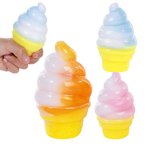 ของเล่นไอศกรีมนุ่มนิ่ม บีบแล้วคืนตัวช้า บรรเทาความเครียด ของเล่นบีบคลายเครียด ของขวัญสีมาการอง - Product Image 5