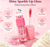 Gloss à lèvres hydratant et scintillant en gros, effet miroir, non collant, maquillage des lèvres, gloss beauté, marque privée