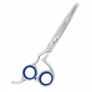 Ciseaux à cheveux de style professionnel Ciseaux de coiffeur élégants enduits de titane avec poignée ergonomique Lames tranchantes de rasoir légères - Product Image 1